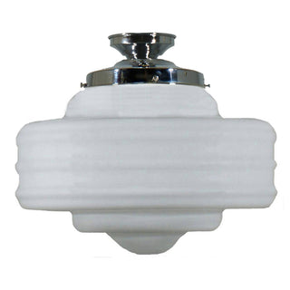 Lighting Inspirations Detroit 14'' Opal Matte Batten Fix Chrome