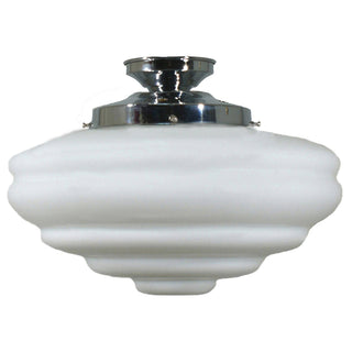 Lighting Inspirations Chateau Opal Matte Batten Fix Chrome