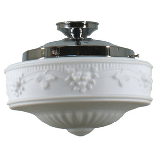 Lighting Inspirations Senator 11'' Opal Matte Batten Fix Chrome