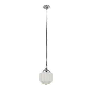 Lighting Inspirations St Kilda 8'' On Cloth Cord Suspension Chrome