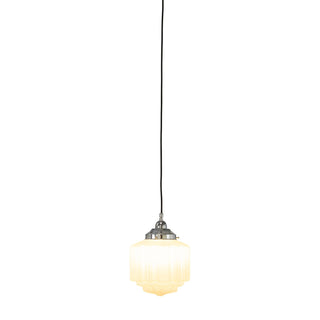 Lighting Inspirations St Kilda 8'' On Cloth Cord Suspension Chrome