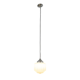 Lighting Inspirations St Kilda 8'' On Cloth Cord Suspension Chrome