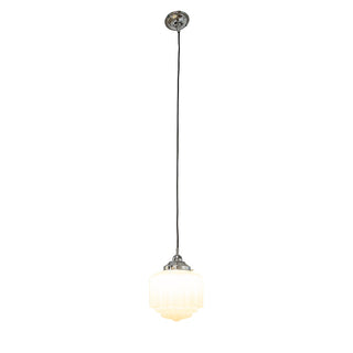 Lighting Inspirations St Kilda 8'' On Cloth Cord Suspension Chrome