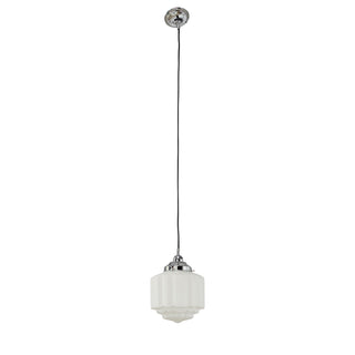 Lighting Inspirations St Kilda 8'' On Cloth Cord Suspension Chrome
