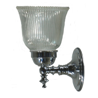 Lighting Inspirations Kline Wall Light Chrome with Zipper 23 Clear