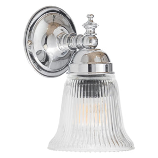 Lighting Inspirations Kline Wall Light Chrome with Zipper 23 Clear