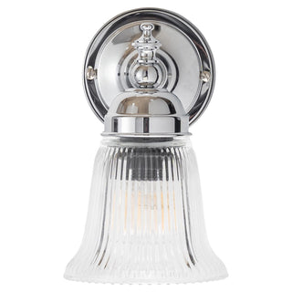Lighting Inspirations Kline Wall Light Chrome with Zipper 23 Clear