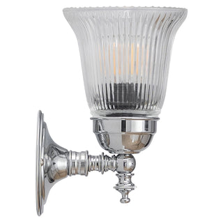 Lighting Inspirations Kline Wall Light Chrome with Zipper 23 Clear