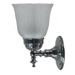 Lighting Inspirations Kline Wall Light Chrome with Zipper 23 Frost