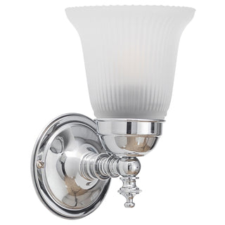 Lighting Inspirations Kline Wall Light Chrome with Zipper 23 Frost