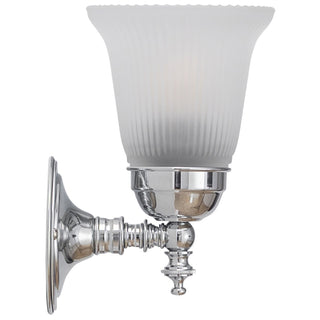 Lighting Inspirations Kline Wall Light Chrome with Zipper 23 Frost