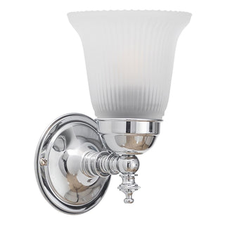 Lighting Inspirations Kline Wall Light Chrome with Zipper 23 Frost