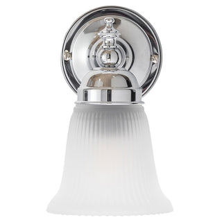 Lighting Inspirations Kline Wall Light Chrome with Zipper 23 Frost