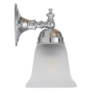 Lighting Inspirations Kline Wall Light Chrome with Zipper 23 Frost