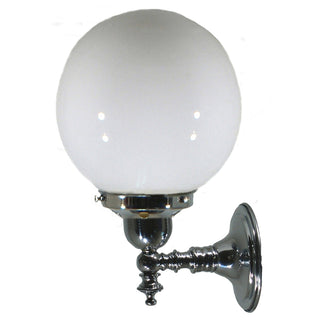 Lighting Inspirations Koscina Wall Light Chrome With 6'' Sphere Opal Gloss