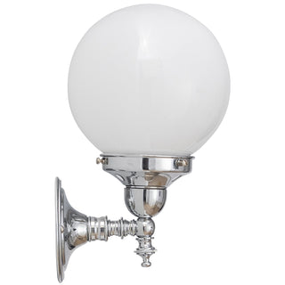 Lighting Inspirations Koscina Wall Light Chrome With 6'' Sphere Opal Gloss