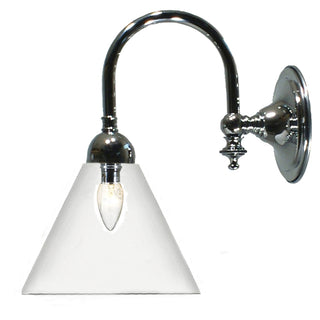 Lighting Inspirations Loxton Wall Light Chrome with Cono Clear