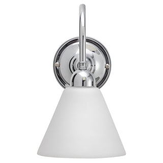 Lighting Inspirations Loxton Wall Light Chrome With Cono Opal Matte