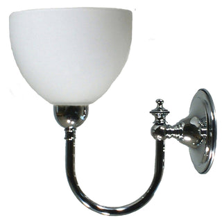 Lighting Inspirations Loxton Wall Light Chrome with Decatron Opal Matte