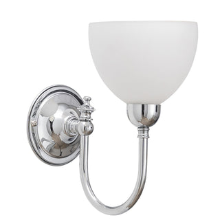 Lighting Inspirations Loxton Wall Light Chrome with Decatron Opal Matte