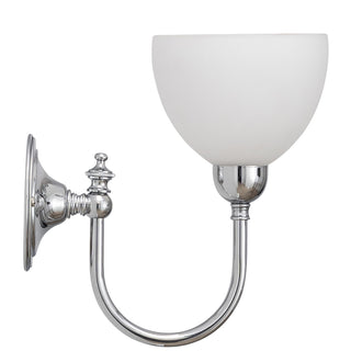 Lighting Inspirations Loxton Wall Light Chrome with Decatron Opal Matte