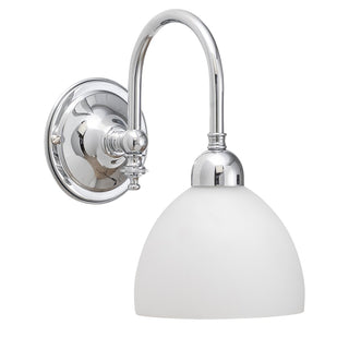 Lighting Inspirations Loxton Wall Light Chrome with Decatron Opal Matte