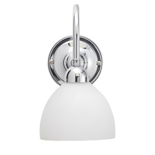 Lighting Inspirations Loxton Wall Light Chrome with Decatron Opal Matte