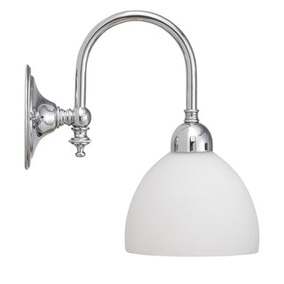 Lighting Inspirations Loxton Wall Light Chrome with Decatron Opal Matte