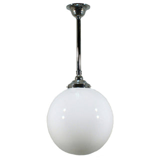 Lighting Inspirations Sphere 12'' Opal Gloss On Rod Set 3/4'' x 1/2m Chrome