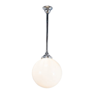 Lighting Inspirations Sphere 12'' Opal Gloss On Rod Set 3/4'' x 1/2m Chrome