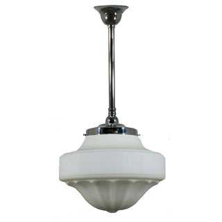 Lighting Inspirations Derby 13'' Opal Matte On Rod Set 3/4'' x 1/2m Chrome