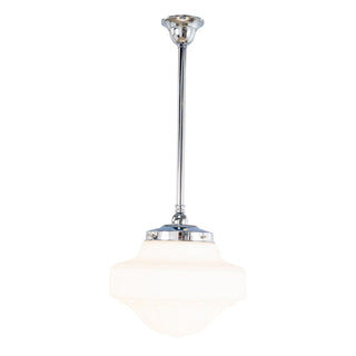 Lighting Inspirations Derby 13'' Opal Matte On Rod Set 3/4'' x 1/2m Chrome