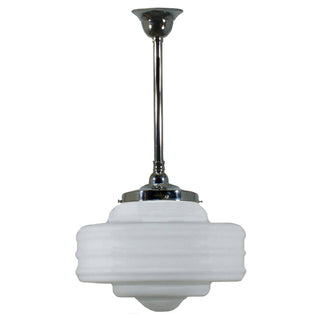 Lighting Inspirations Detroit Large Opal Matte on Rod Set 3/4'' x 1/2m Chrome
