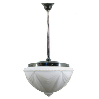 Lighting Inspirations Detroit Large Opal Matte on Rod Set 3/4'' x 1/2m Chrome