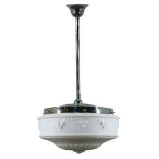 Lighting Inspirations Senator 14'' Opal Matte On Rod Set 3/4'' x 1/2m Chrome