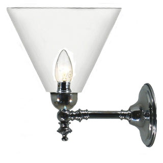Lighting Inspirations Waubra Wall Light Chrome with Cono Clear