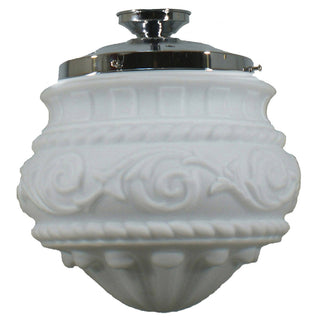 Lighting Inspirations Premier 12'' Opal Matte Batten Fix Chrome