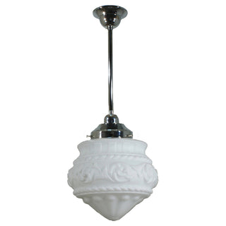 Lighting Inspirations Premier 8'' Opal Matte On Rod Set 1/2'' x 1/2m Chrome