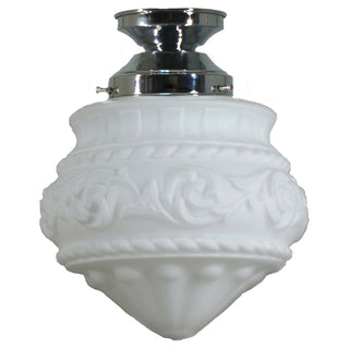 Lighting Inspirations Premier 8'' Opal Matte Batten Fix Chrome