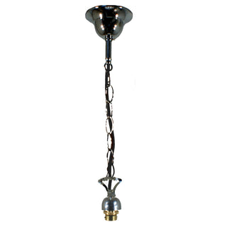 Lighting Inspirations Chain Suspension with Black Cord Chrome