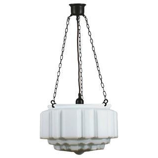 Lighting Inspirations St Kilda 14'' Opal Matte On 3 Chain Suspension Patina