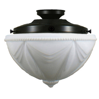 Lighting Inspirations Empire 14" Opal Matte Batten Fix Patina