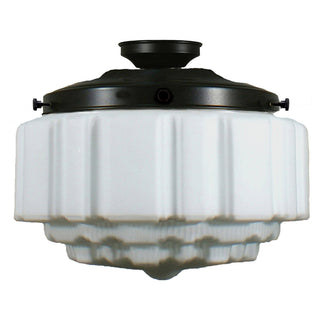 Lighting Inspirations ST Kilda 14" Opal Matte Batten Fix Patina