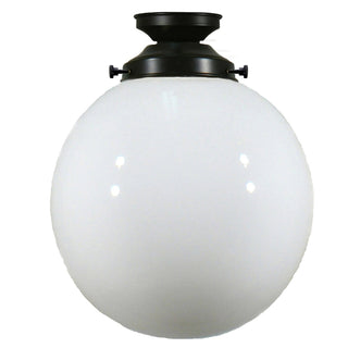 Lighting Inspirations Sphere 10'' Opal Gloss Batten Fix Patina