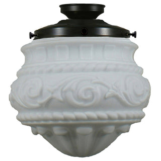 Lighting Inspirations Premier 12" Opal Matte Batten Fix Patina