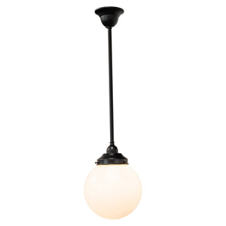 Lighting Inspirations Sphere 10'' Opal Gloss On Rod Set 1/2'' x 1/2m Patina