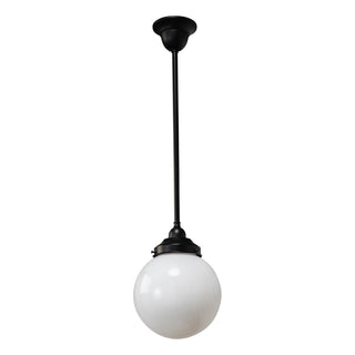 Lighting Inspirations Sphere 10'' Opal Gloss On Rod Set 1/2'' x 1/2m Patina