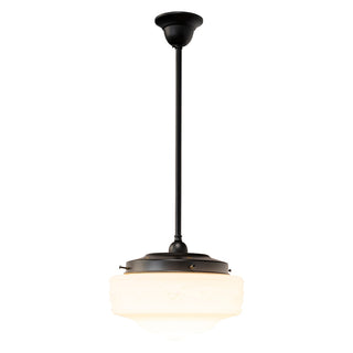 Lighting Inspirations Senator 11'' Opal Matte On Rod Set 1/2'' x 1/2m Patina
