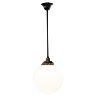Lighting Inspirations Sphere 12" Opal Gloss On Rod Set 3/4'' x 1/2m Patina