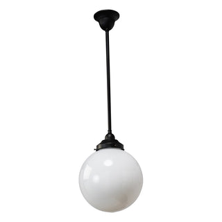 Lighting Inspirations Sphere 12" Opal Gloss On Rod Set 3/4'' x 1/2m Patina